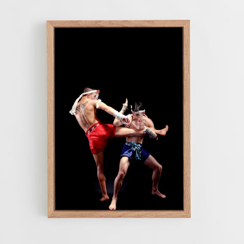 Poster Duel dans l'Obscurité – affiche Muay Thai (vue 4)
